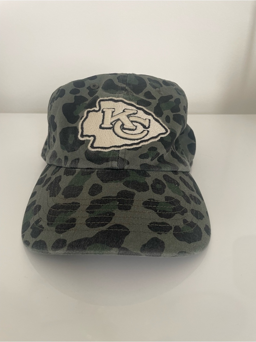 KC Chiefs Leopard Baseball Cap - Green
